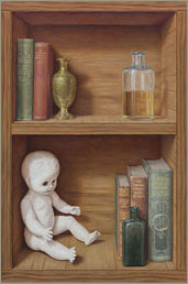 Doll, books, etc